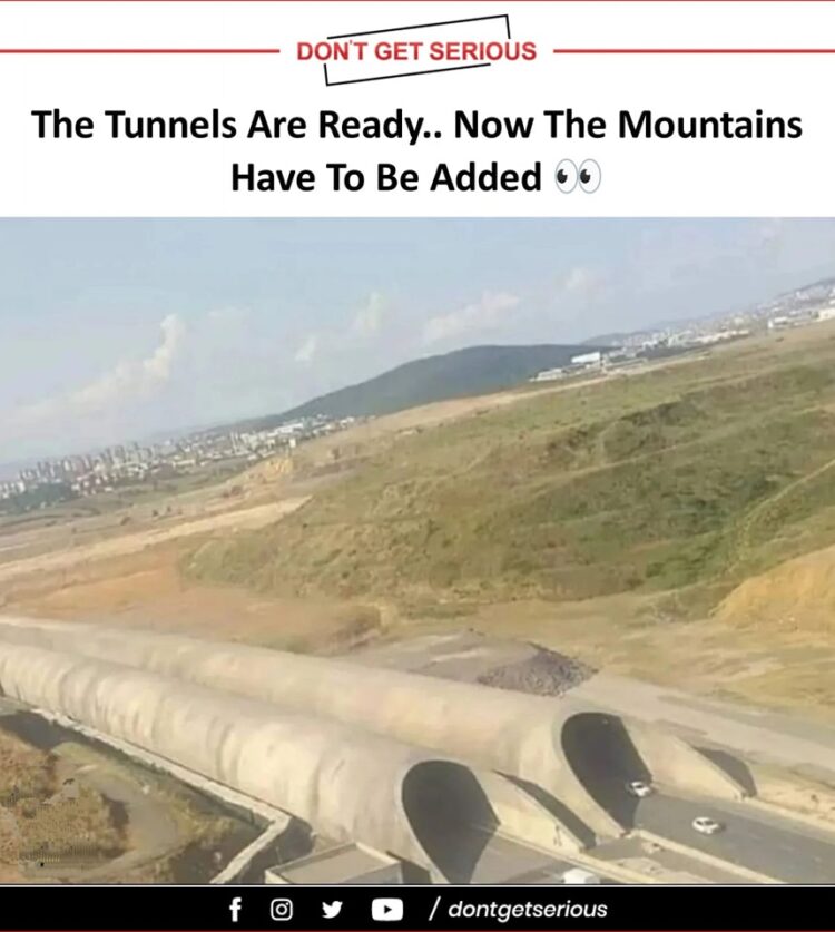 Rikkad riigid ehitavad kõigepealt tunnelid ja siis lisavad sellele mäe…..